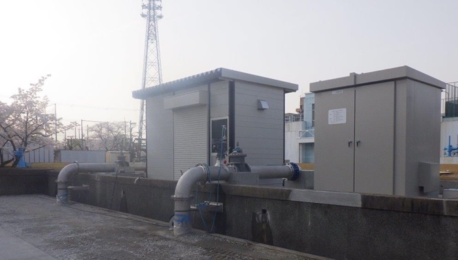 東大阪市水走配水場マイクロ水力発電所（２）